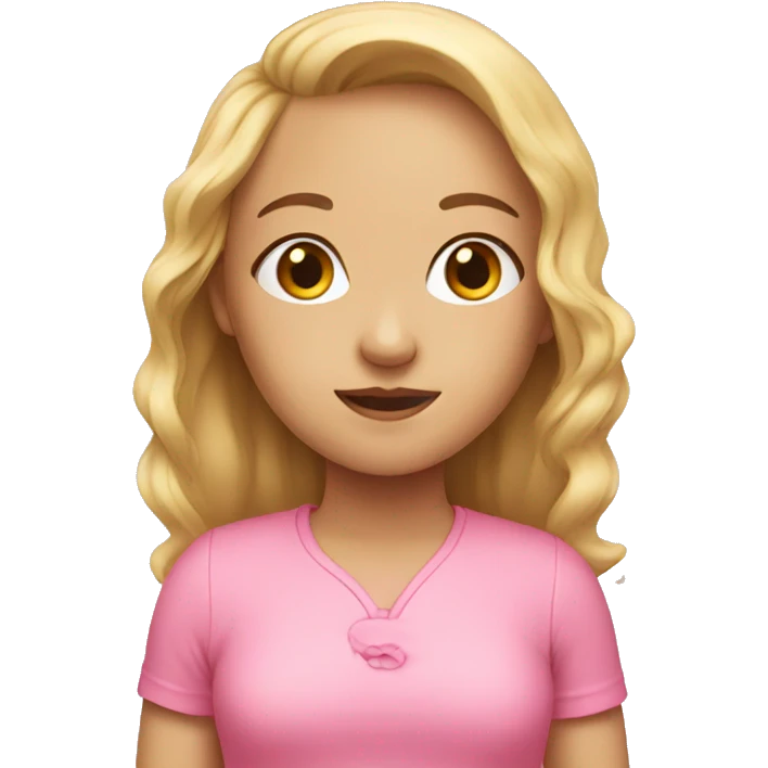 girl in pink emoji