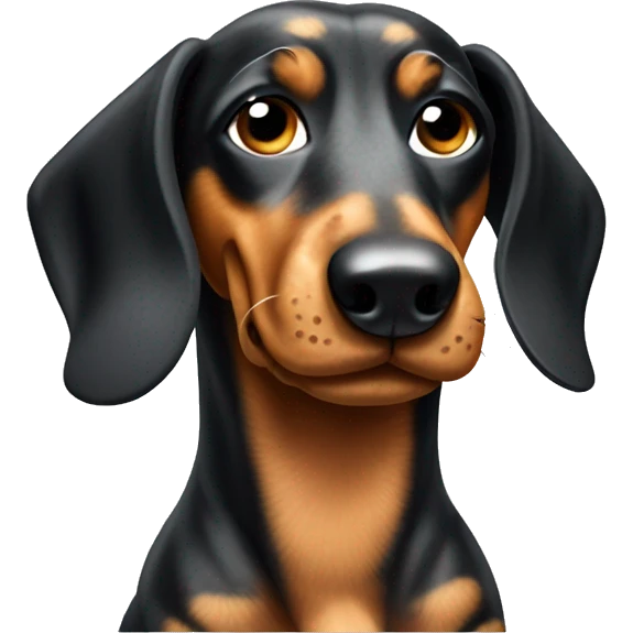 Dappled daschund dog  emoji