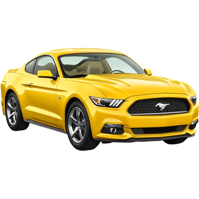 Create a ford mustang 309 emoji in yellow colour  emoji