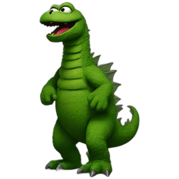 sesame street godzilla emoji