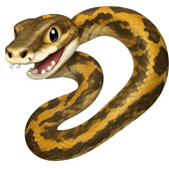 python snake logo but like the hankey emoji emoji