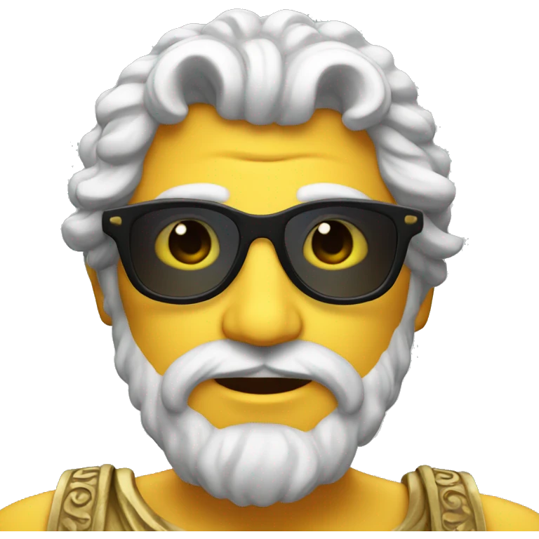 Greek god with sun glasses  emoji