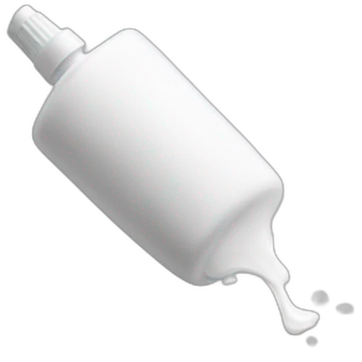white glue splashed against screen emoji