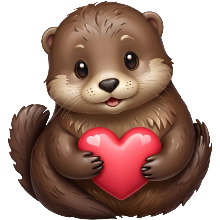 otter mit herzen emoji