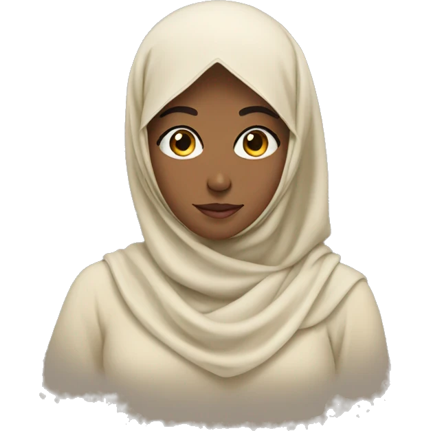 Pyramid with a girl in hijab emoji