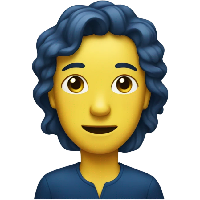 dark blue lemon emoji