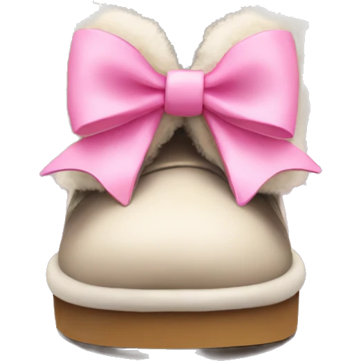 uggs with pink bow emoji