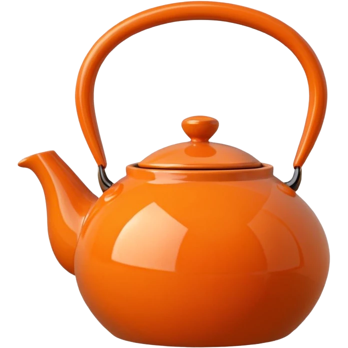 orange tea pot emoji