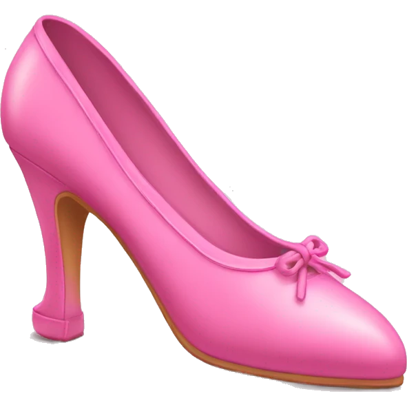 Pink point shoes emoji