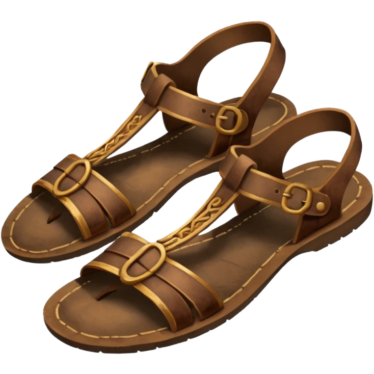 antique men's sandals
 emoji