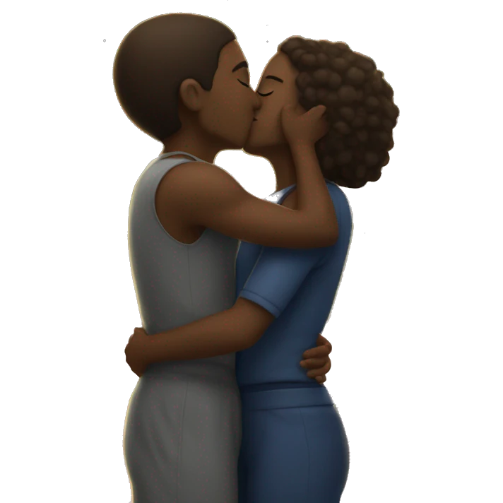 Kissing under the stars emoji