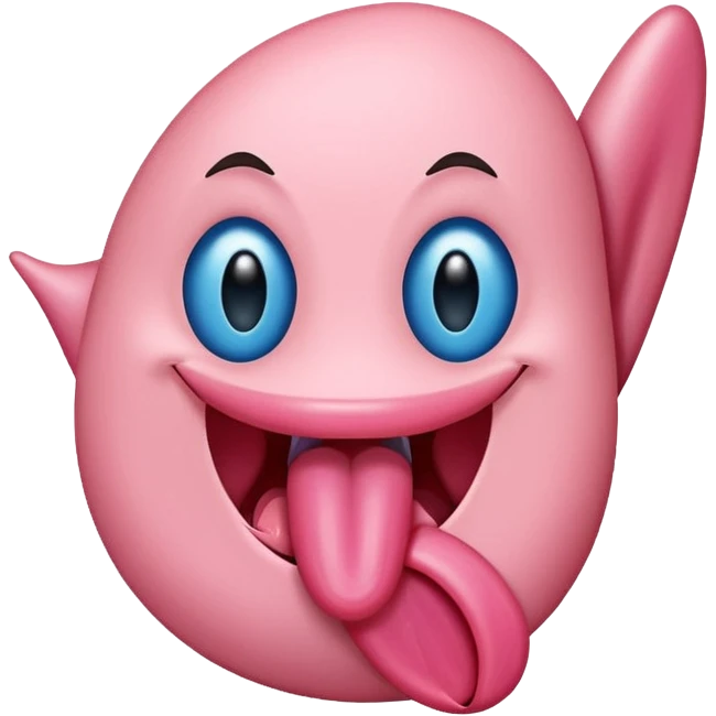 tongue out with a blue tick on it emoji