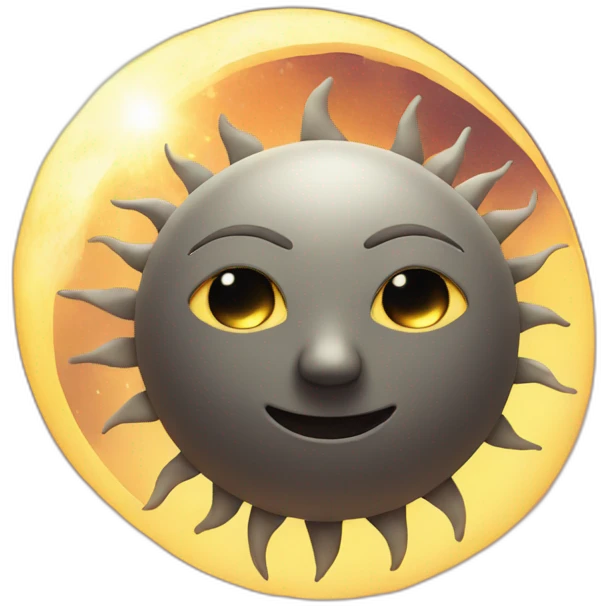 Sun moon emoji