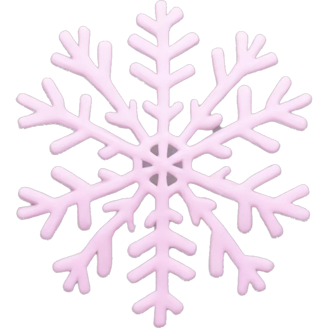 pastel pink snowflake  emoji