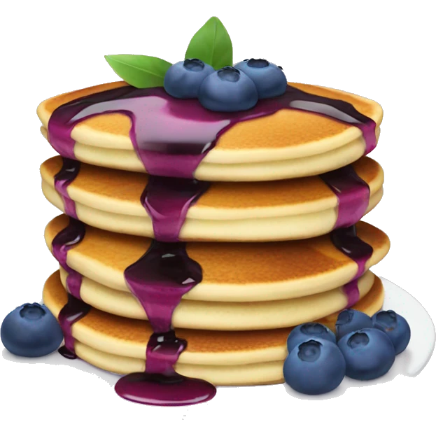 Blueberry pancakes  emoji