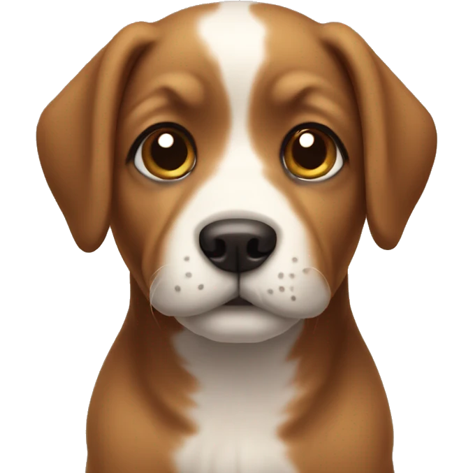 A cute dog emoji