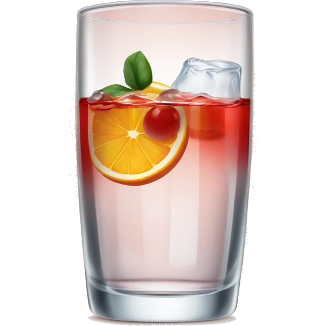 Campari Spritz in glass of water  emoji