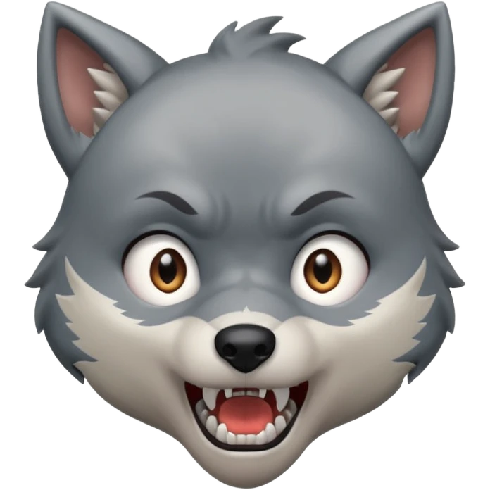 Wolf Anime Boy scared emoji