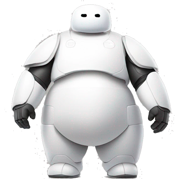 Baymax from big hero 6 in his hero armor emoji