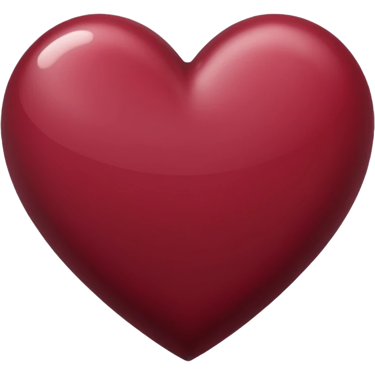 Maroon heart emoji