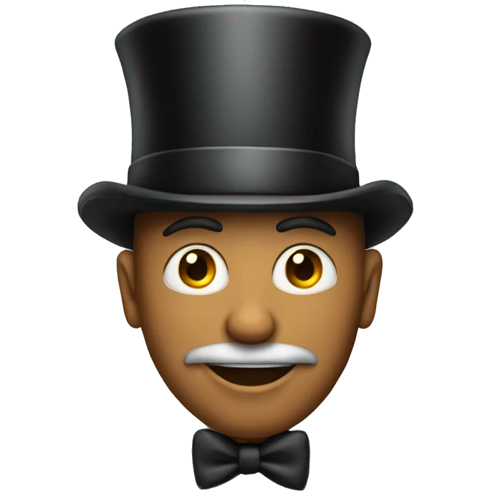 Man with top hat emoji