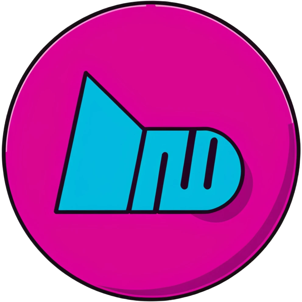 Minimalist sticker with white 'tt' letters on a black circle with cyan, magenta, and yellow dots below, NEW DROP text with street style influence emoji
