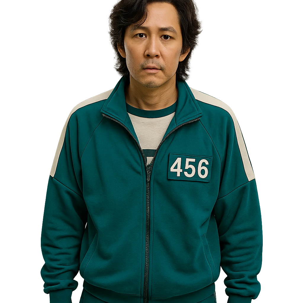 Squid Game Season 2 main character, clear depiction, individual character, no specific art style emoji