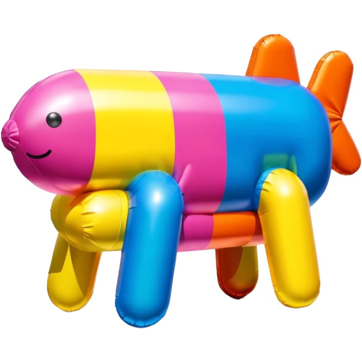   jeff koons style inflatable abstract art SPAM sculpture  emoji