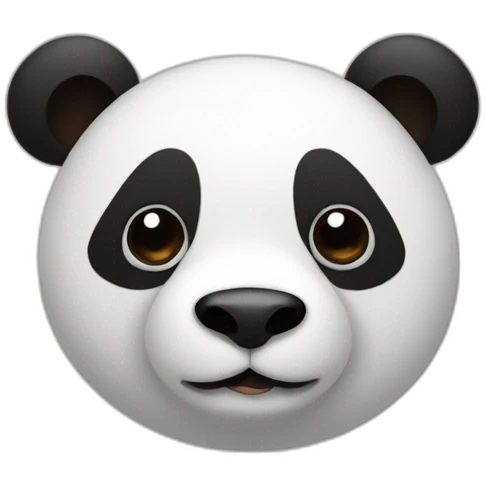 panda with poop on its head emoji