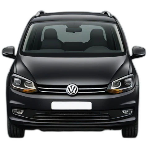 Black Volkswagen touran emoji