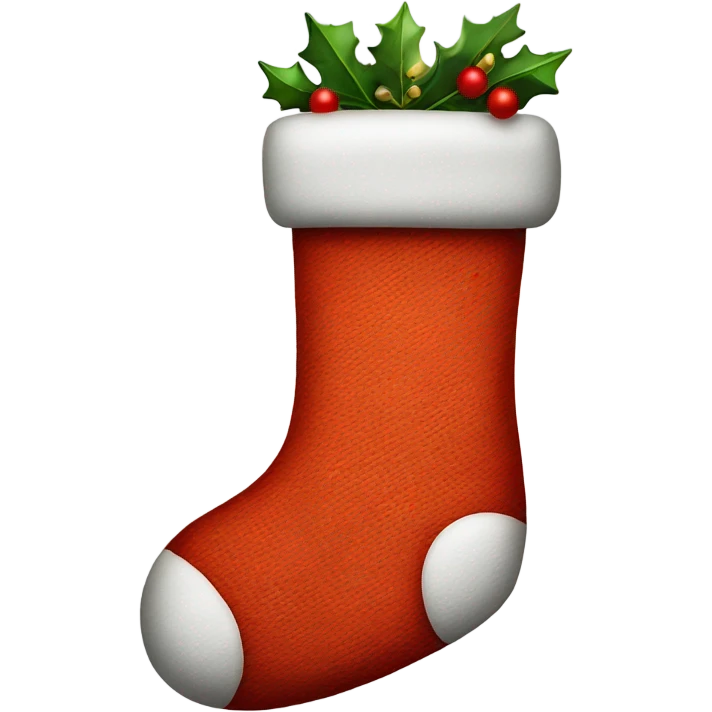 Christmas stocking emoji