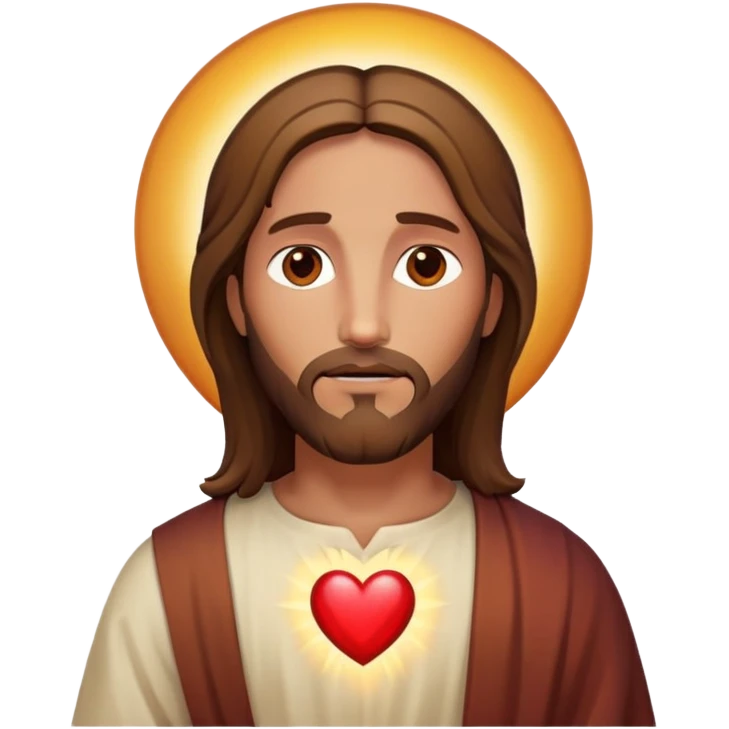 Jesus with heart  emoji