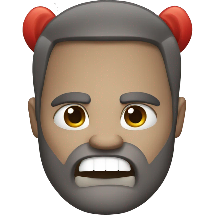Angry scam caller emoji