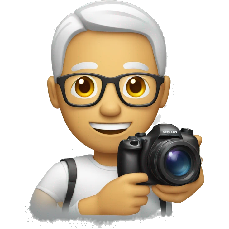 man with camera emoji