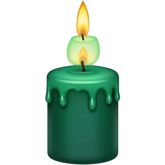 dark emerald aesthetic candle emoji