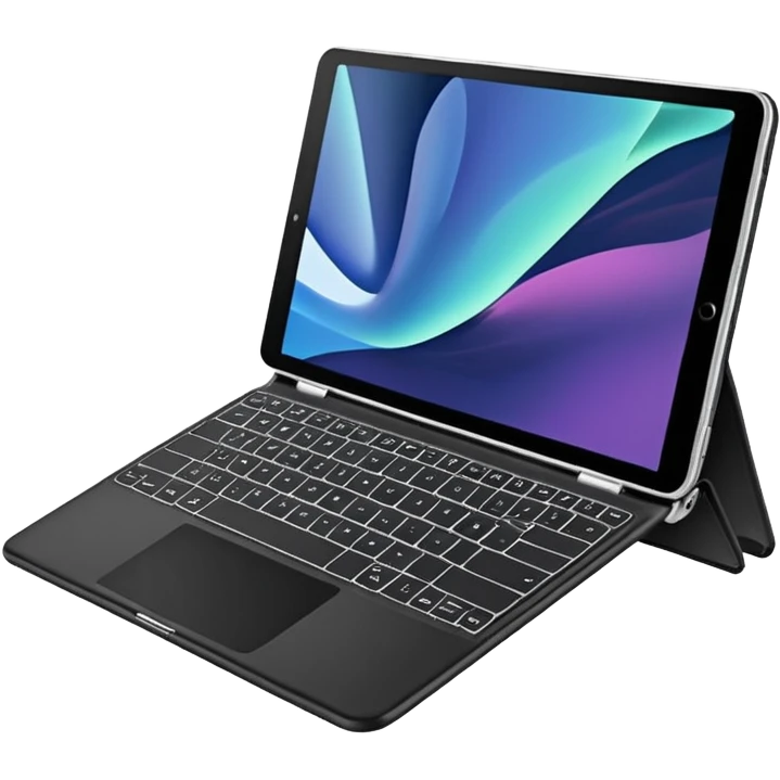 Foldable laptop or tablet hybrid. emoji