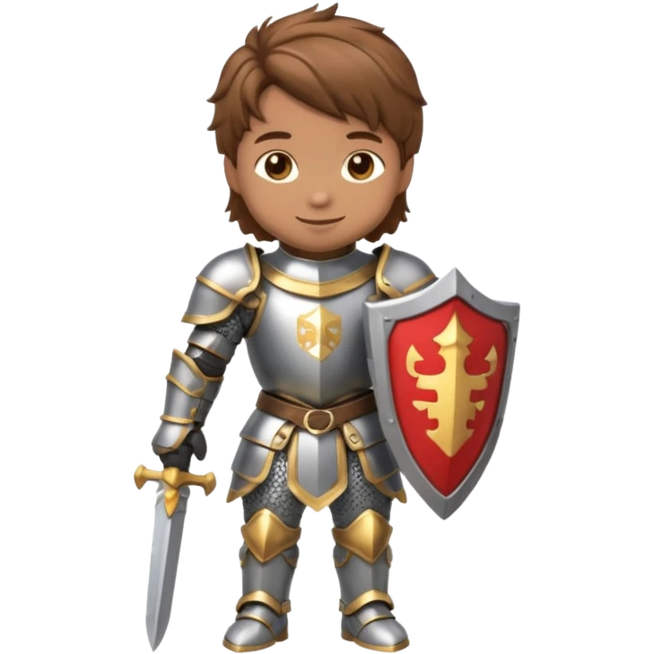 knight, no sword, chibi full body emoji