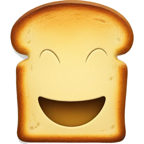 Toast a smile emoji
