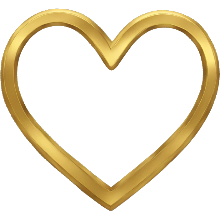 Gold heart emoji