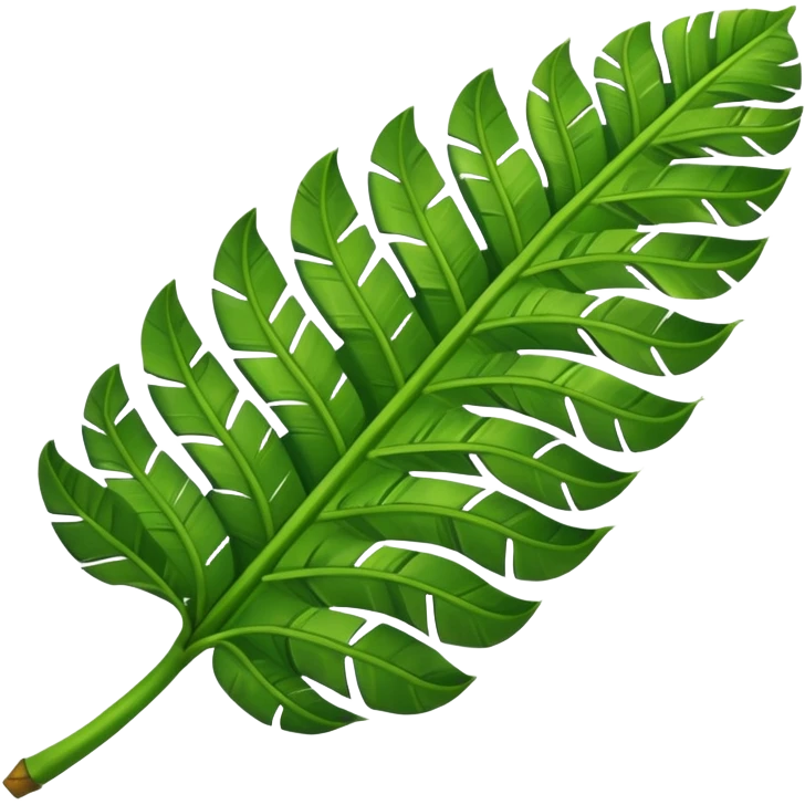 only a single banana leaf emoji