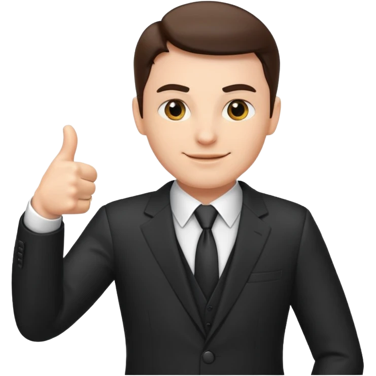 boss on a phone call, giving a thumbs up emoji