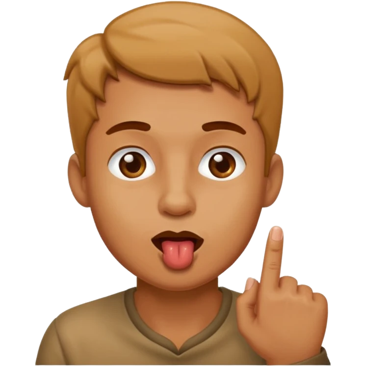 make a dude licking his finger emoji