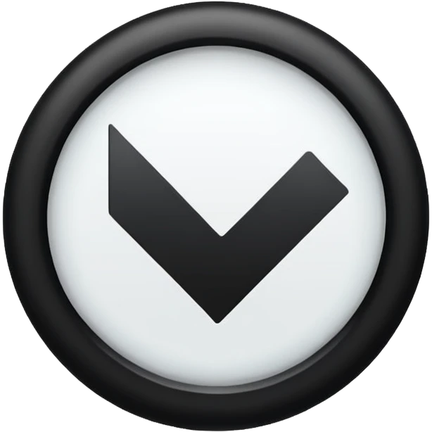 Full of black circle with a check mark on it emoji