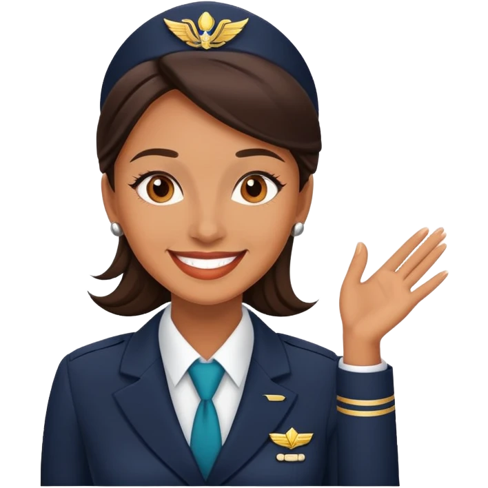 Flight attendant emoji