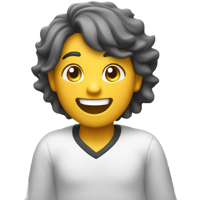 Arm pumping down happy emoji