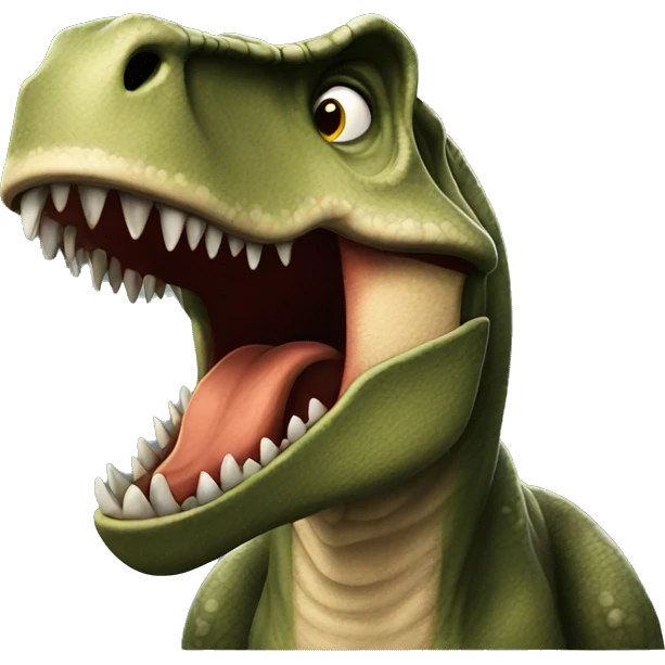 tyrannosaurus angry emoji
