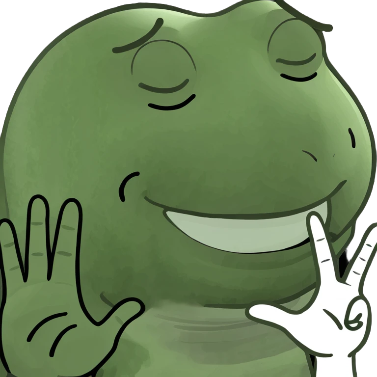 Oh, could you make a closed 👁️ but it is smiling and you get the 21 fun and finger and put it like the tap in each other emoji