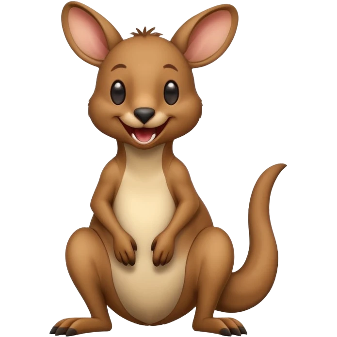 Kangaroo laughing  emoji