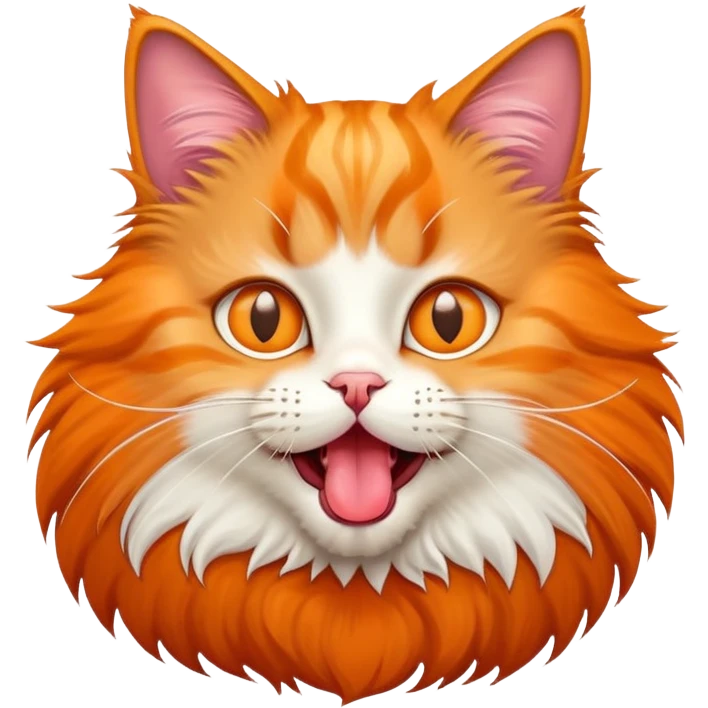 A cat with its tongue out emoji