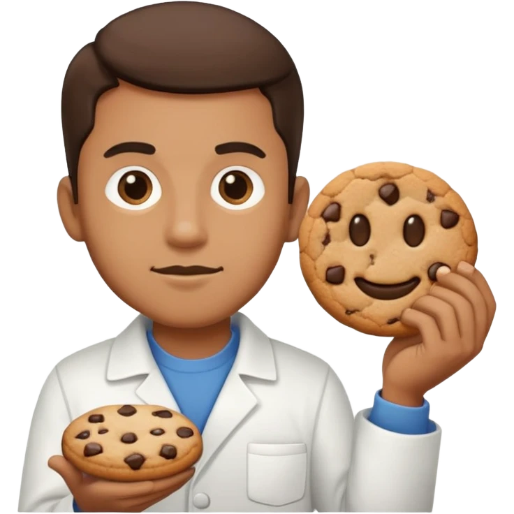 Jawed au travail avec un cookie emoji